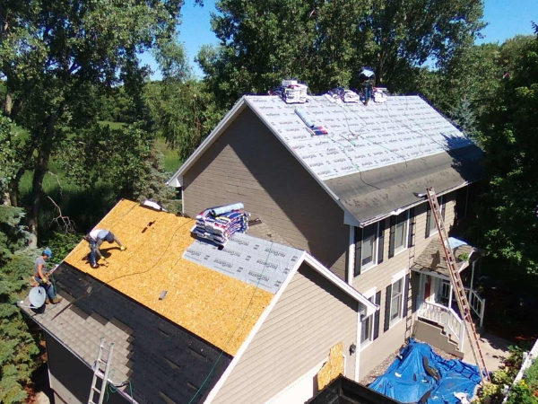 Roof repair illustration